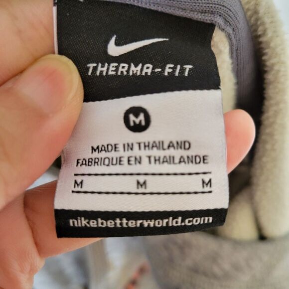 Nike Therma Fit Giants World Series Champions Heather Gray Hoodie Sweatshirt Med - Picture 13 of 16